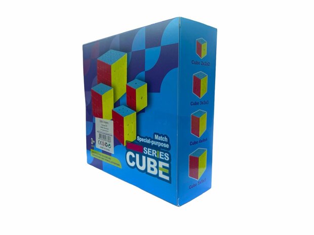 Kubus set 4in1 - Magig Cube - 2x2 - 3x3 - 4x4 - 5x5