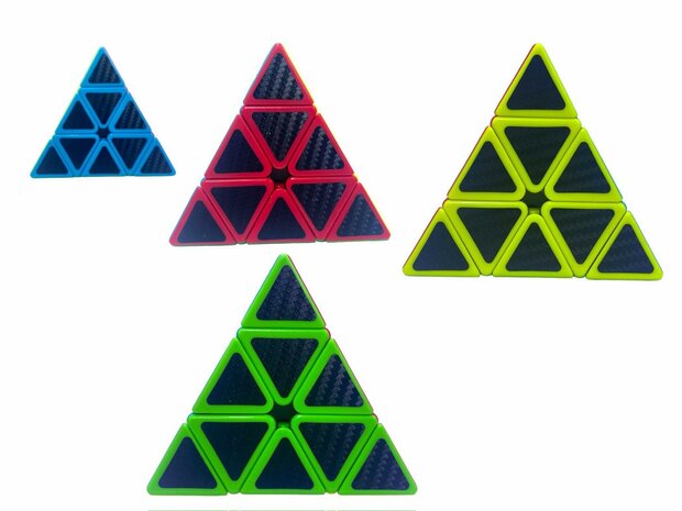 Pyraminx kubus - breinbreker - piramide vorm - 9.5CM z