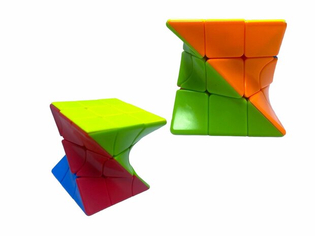 W&uuml;rfelset 4in1 - Zauberw&uuml;rfel 3x3 - Fanxin Twisty Cube - Skew-Cube - Megamorphix