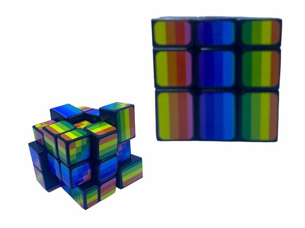 W&uuml;rfelset 4in1 - Zauberw&uuml;rfel 3x3 - Fanxin Twisty Cube - Skew-Cube - Megamorphix