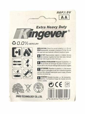 Kingever-AA 4st. R6p 1.5v