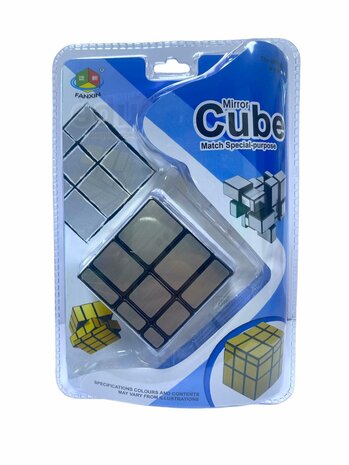 Mirror cube - brainteaser cube 3x3x3 - QiYi cube silver