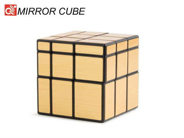 Mirror cube - brainteaser cube 3x3x3 - QiYi cube gold
