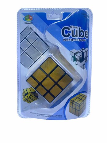Mirror cube - brainteaser cube 3x3x3 - QiYi cube gold
