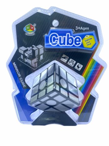 Mirror cube - breinbreker kubus 3x3x3 - FX7539Y ZILVER