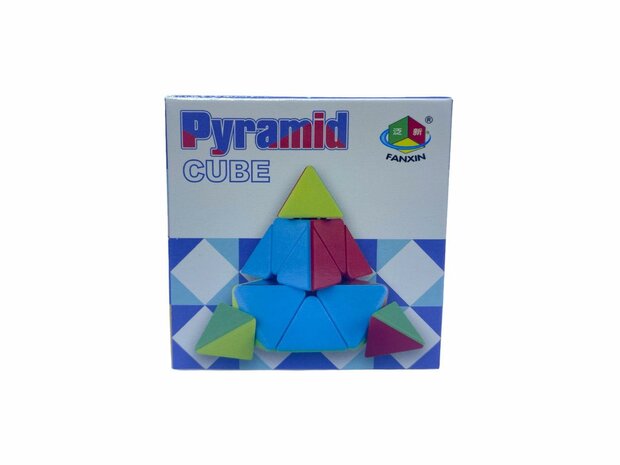 Pyraminx cube - brainteaser - pyramid shape - 9.5CM