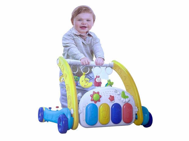 Baby Walker + Babymatte Lernspielzeug f&uuml;r Babys 2in1