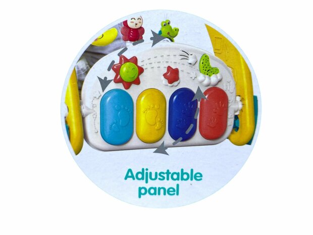 Trotteur + tapis pour b&eacute;b&eacute;, jouets &eacute;ducatifs pour b&eacute;b&eacute; 2 en 1