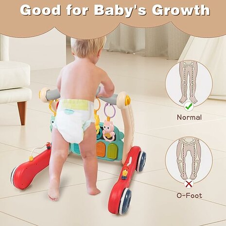 Multifunctional baby walker and fitness rack