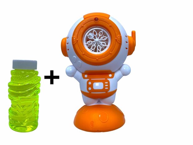 Machine &agrave; souffler des bulles Astronaut Lumi&egrave;re LED 1x savon