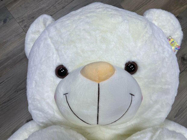 Cuddly bear with Heart I LOVE You White 110cm