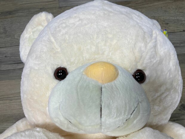 Teddy bear with heart I LOVE You White 110cm