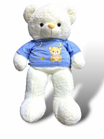 Teddybeer plus met t-shirt 110cm