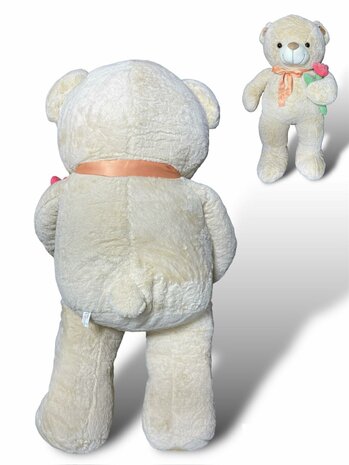 Teddybeer met hart LOVE You beige 110cm