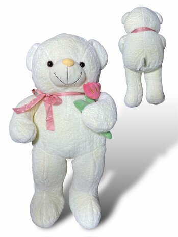 Teddybeer met hart LOVE You Wit 110 cm