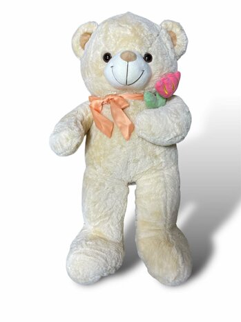 Cuddly bear with heart and LOVE YOU 75cm