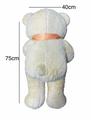 Cuddly bear with heart and LOVE YOU 75cm
