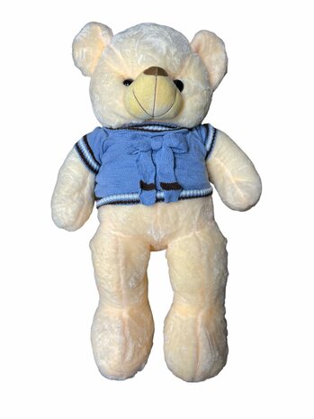 Kuschelb&auml;r Teddyb&auml;r Plus mit blauem Hemd 75cm