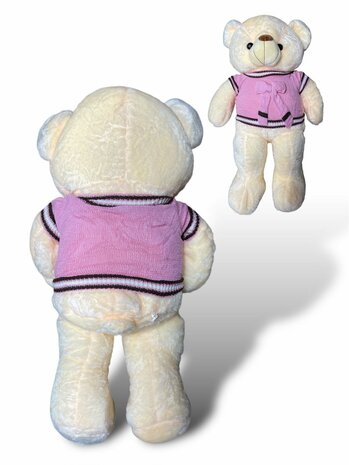 Knuffelbeer Teddybeer plus met shirt 75cm