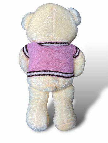 Knuffelbeer Teddybeer plus met shirt 75cm