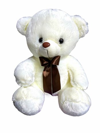 Knuffelbeer teddybeer Wit 45cm