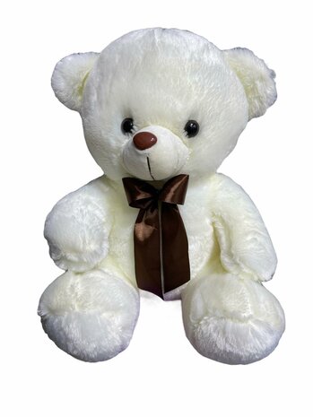 Knuffelbeer teddybeer Wit 45cm