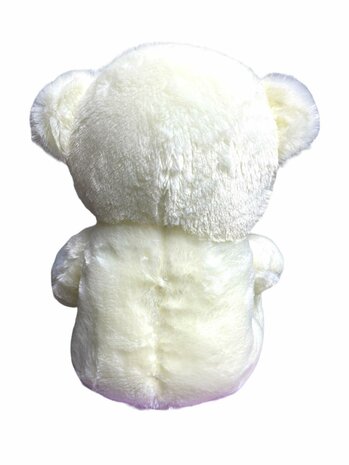 Knuffelbeer teddybeer Wit 45cm