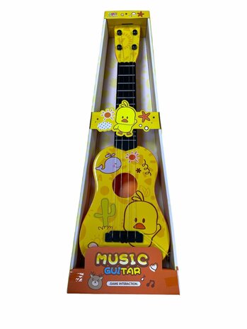 Guitar Yellow - Children&#039;s Guitar 4 STRINGS 54CM