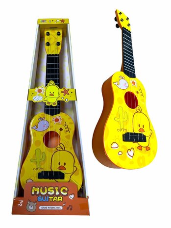 Guitar Yellow - Children&#039;s Guitar 4 STRINGS 54CM