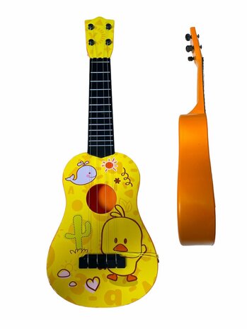 Guitar Yellow - Children&#039;s Guitar 4 STRINGS 54CM