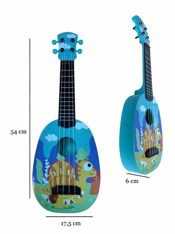 GITAAR DINOSAUR 4 SNAREN GUITAR 54CM