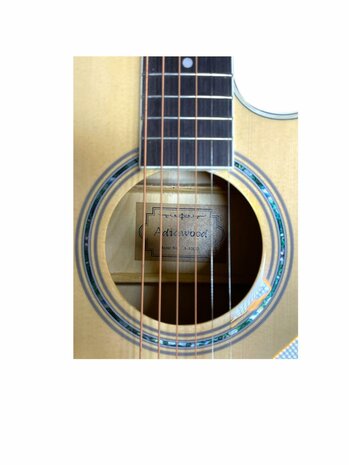 Guitare pan coup&eacute; &agrave; 6 cordes western acoustique 41&quot; Adia bois