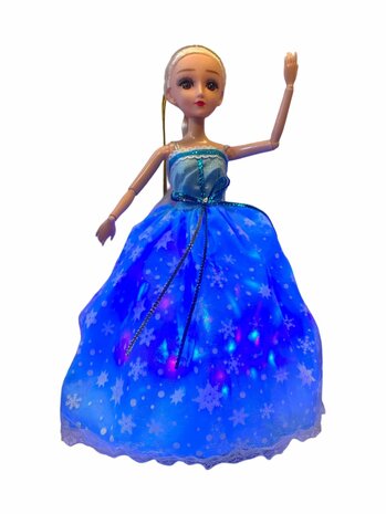 Dancing princess dolls toy rotating dancing princess with light and music