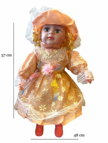 BABY DOLL CUTE AND SOFT STUFFED BABY DOLL MAKES 12 BABY SOUNDS 57 CM