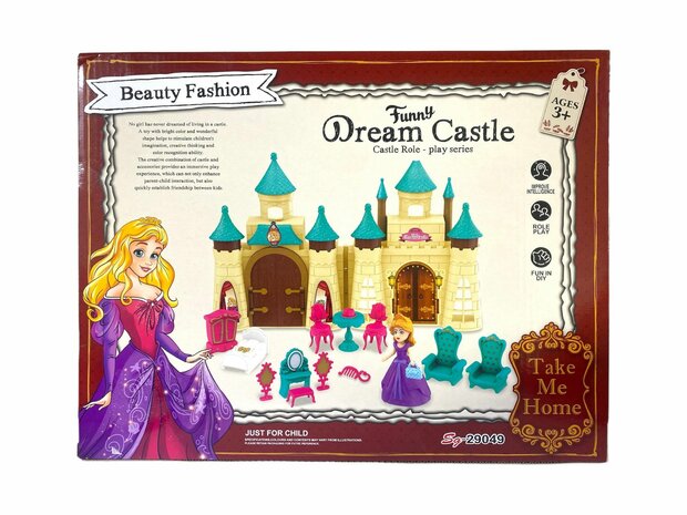 Princess Castle - Ensemble de jeu Dream Castle plus 15 accessoires