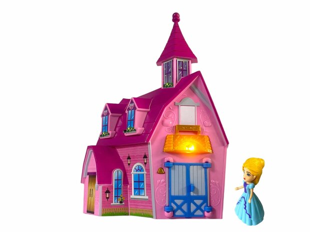 Prinzessinnenschloss - Spielset Dream Castle plus Plus Musik und Licht 19 Zubeh&ouml;rteile