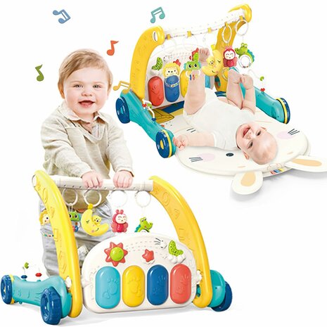 Baby Walker + Baby Mat Educational Baby Toys 2in1