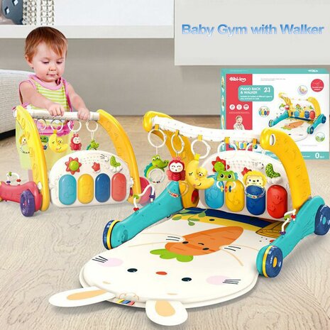 Baby Walker + Baby Mat Educational Baby Toys 2in1