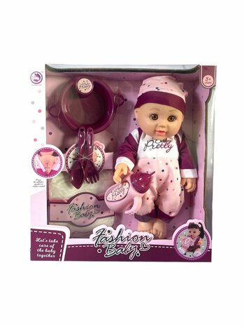 New Born Baby - 28 cm faishon Baby doll - drinking and urination function + Sound