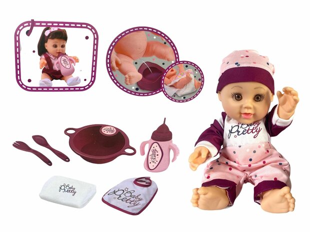 New Born Baby - 28 cm faishon Baby doll - drinking and urination function + Sound