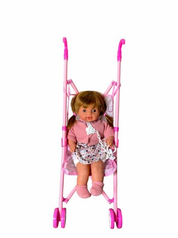 Bonnie Baby poup&eacute;e + poussette 52 cm pour poup&eacute;e fille 40 cm