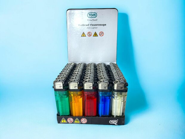 DISPOSABLE TOM LIGHTERS - 50 PIECES