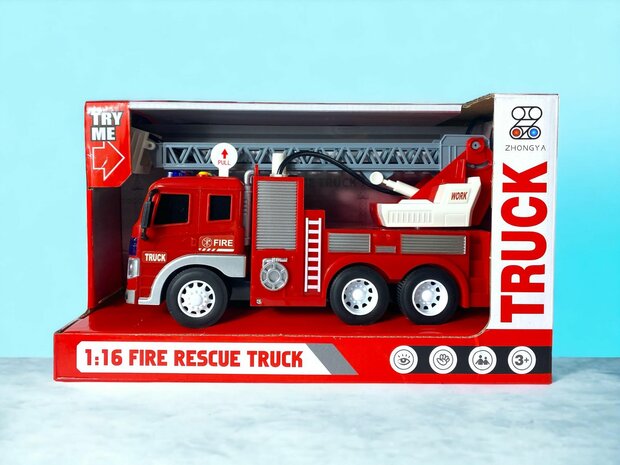 Toy fire truck/ladder truck for children 32 cm.