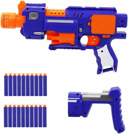 Electric foam soft bullet toy gun, 20 special darts.