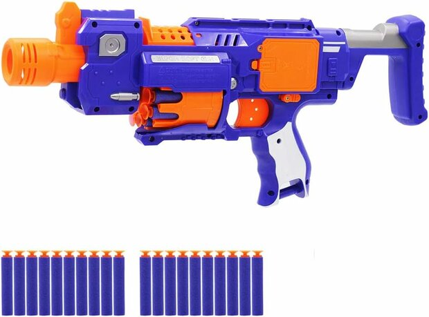 Electric foam soft bullet toy gun, 20 special darts.