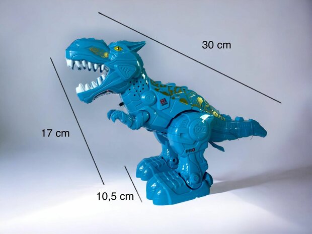 Mechanisch elektrisch dinosaurusspeelgoed Eierleggende brullende geluiden Tyrannosaurus voor kinderen.