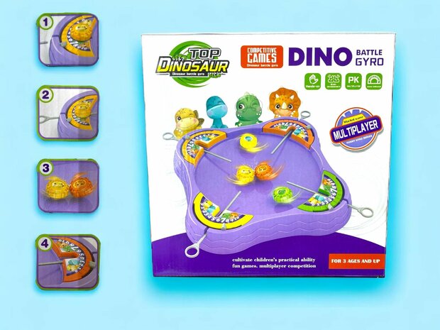 Dinosaurus Battle Gyro games&nbsp;2 tot 4 personen kunnen spelen.
