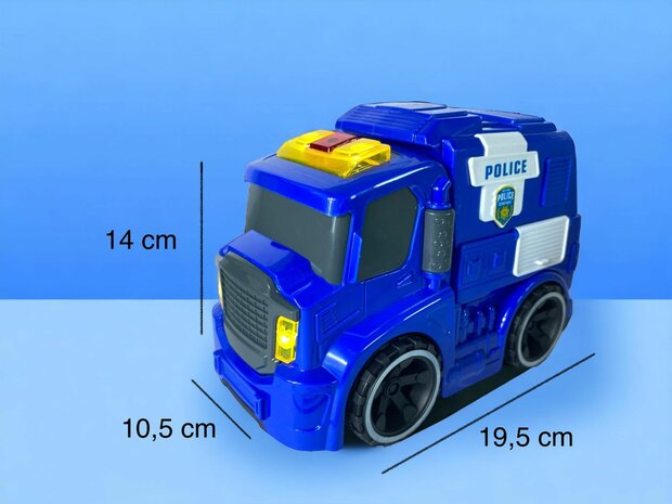 AMBULANCE TOY VEHICLE 19.5CM WITH SIREN SOUND AND LIGHTS