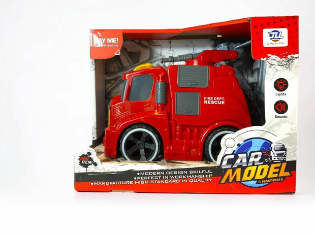 Toy fire truck - CAR MODEL - 22 CM WITH SIREN SOUND AND LIGHTS