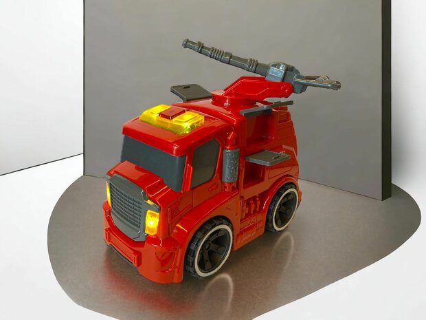  Speelgoed brandweerauto - CAR MODEL - 22 CM  MET SIRENE-GELUID EN LICHTJES